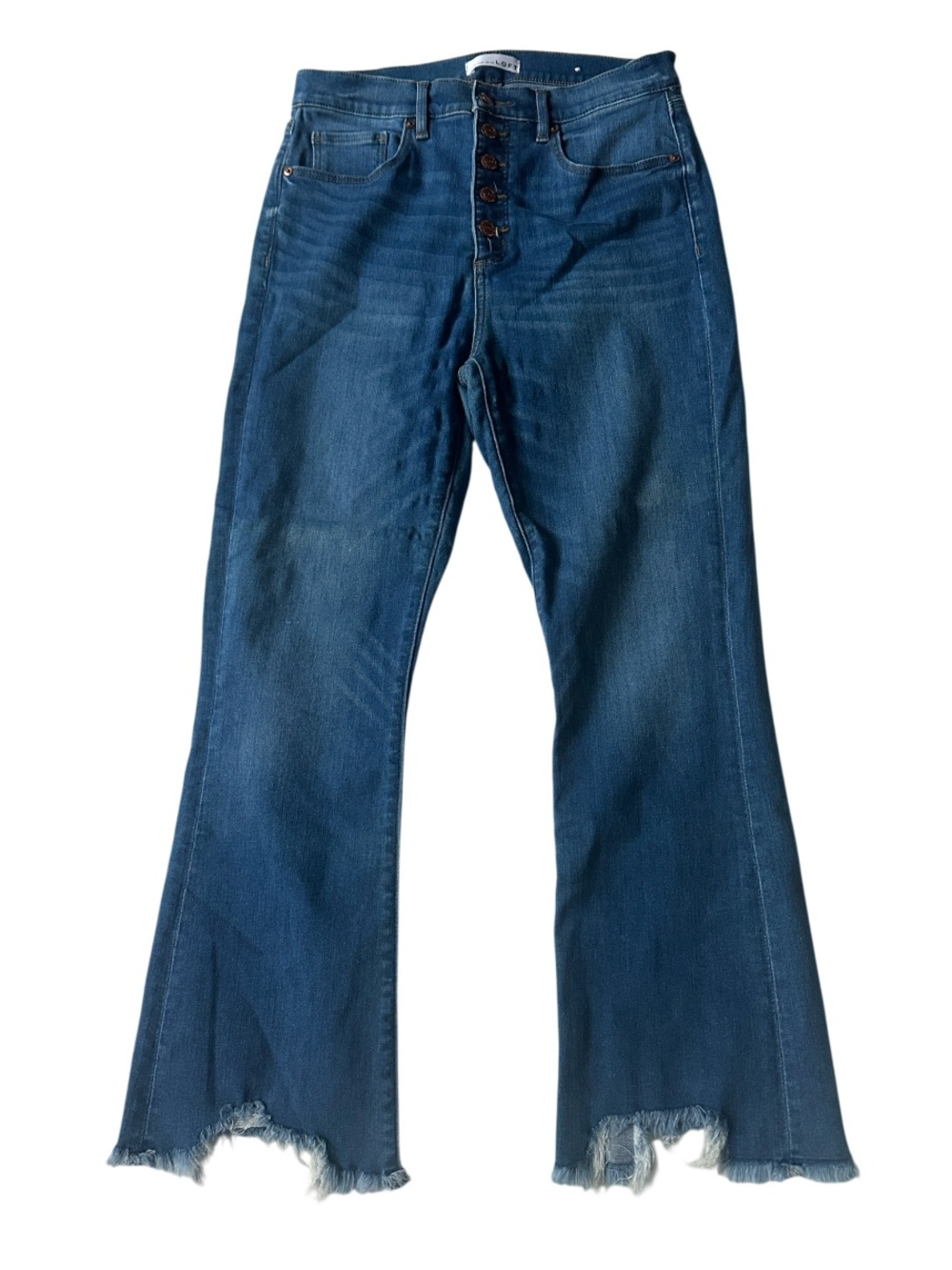 Loft High Waisted Kick Crop jeans